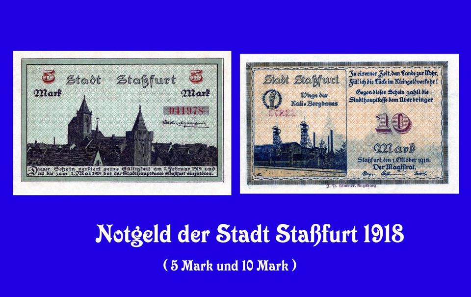 Notgeld Staßfurt Unsere kleine Papier Schatztruhe