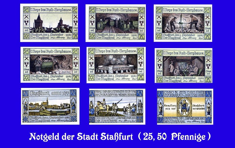 Notgeld Staßfurt Unsere kleine Papier Schatztruhe