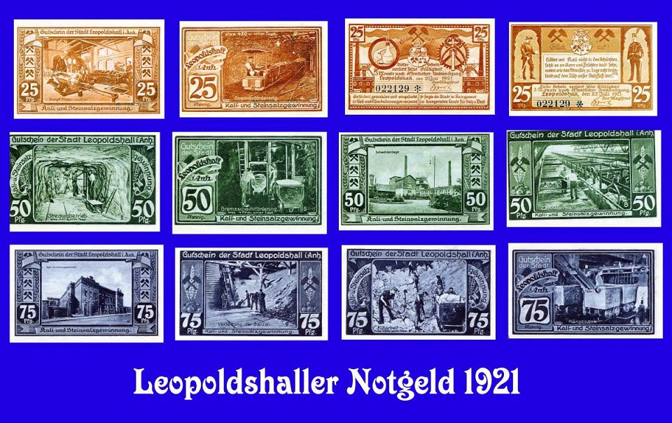 Notgeld Leopoldshall Unsere kleine Papier Schatztruhe