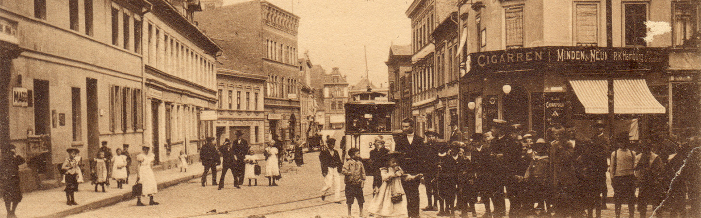 Blick in die Fürstenstraße vom Louisenplatz aus um 1912