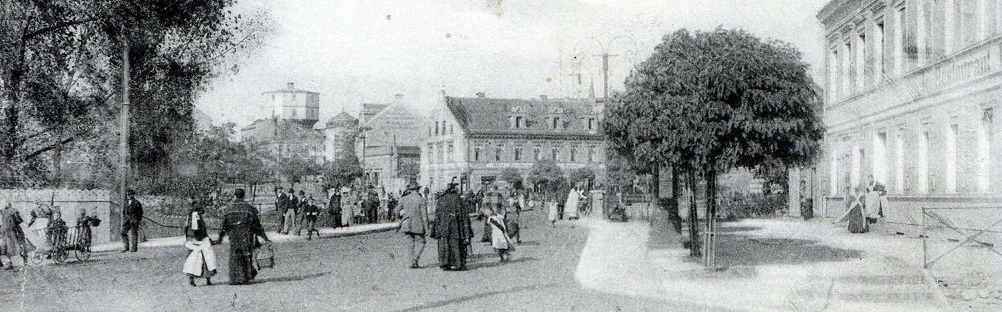 Steinstraße und Bodebrücke um 1907