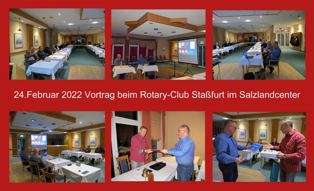 Vortrag beim Rotary Club Staßfurt