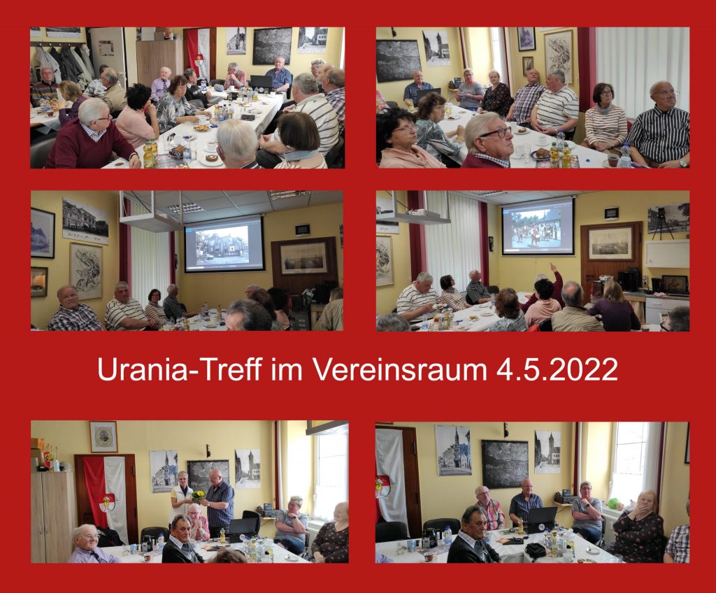 Staßfurter Urania e.V. Mittwochstreff im Vereinsraum