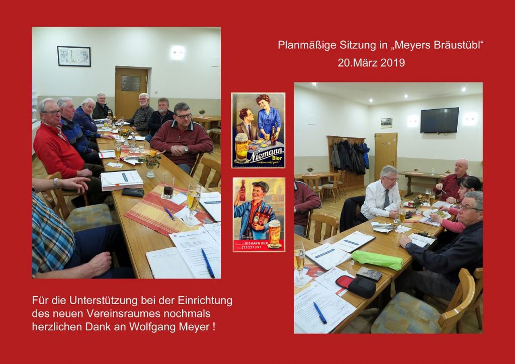 Planmäßige Sitzung in „Meyers Bräustübl“