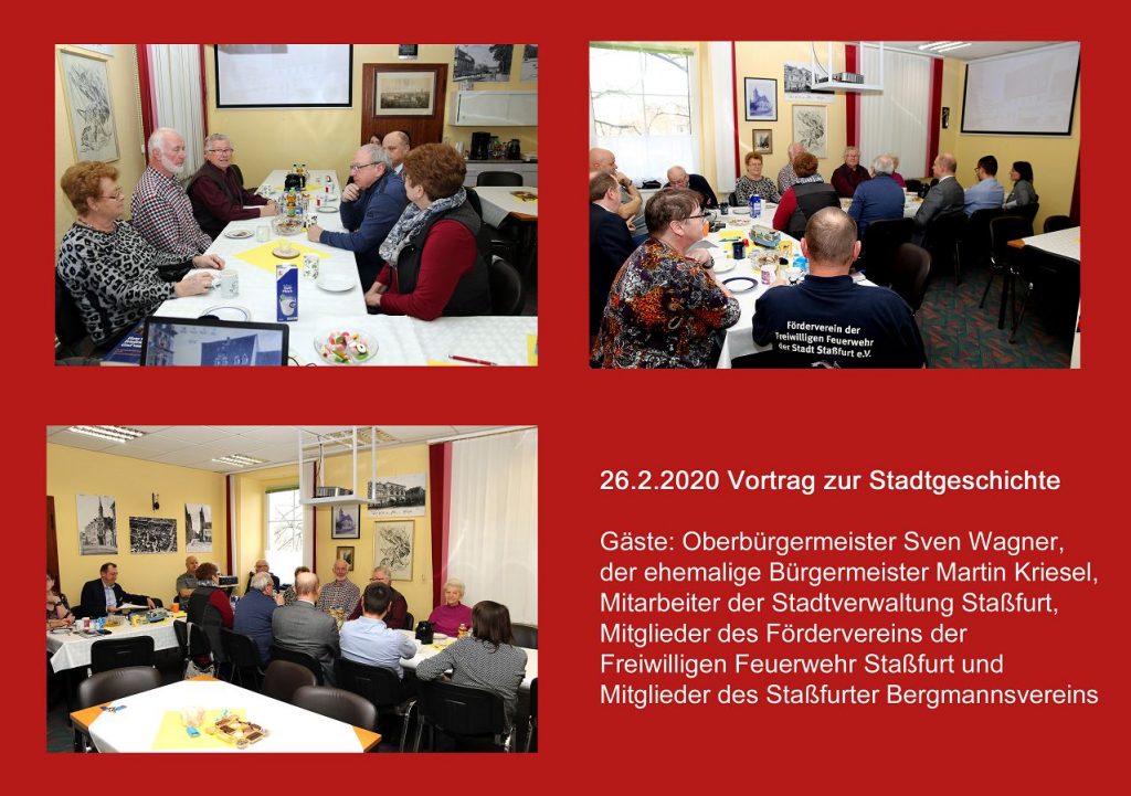 Vortrag Stadtgeschichte mit Gästen der Stadt Staßfurt