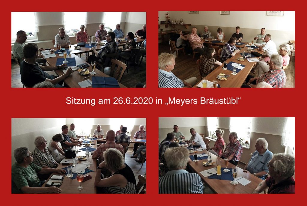 Sitzung in „Meyers Bräustübl“